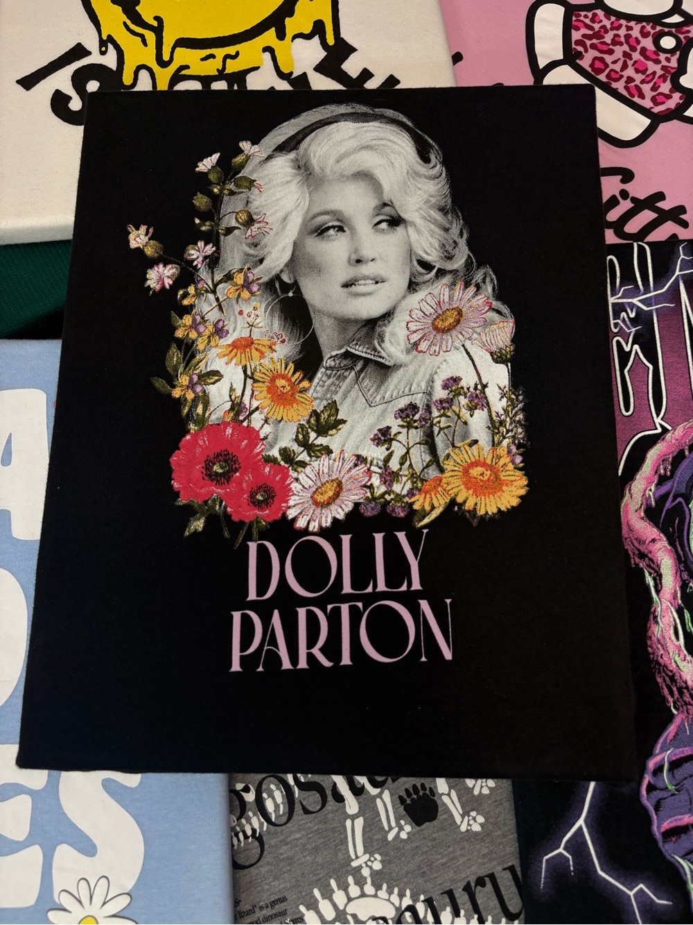 Dolly Parton Floral Canvas Wall Art | Vintage Country Decor - Picture 2 of 3